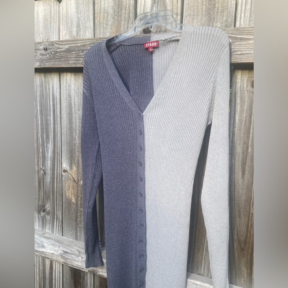Staud “Shoko” dress in grey